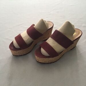 High fashion wedge heels by Nine West sz 9Med